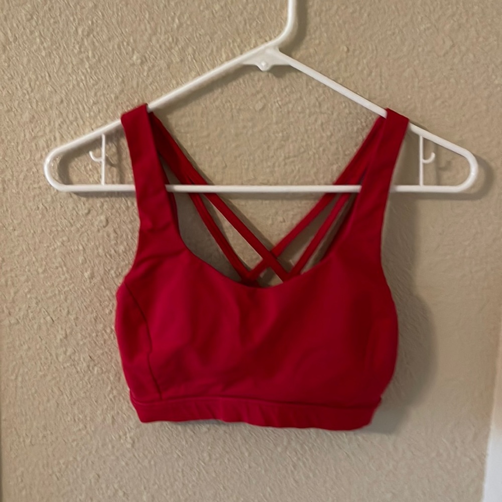 lululemon athletica Red Sports Bra